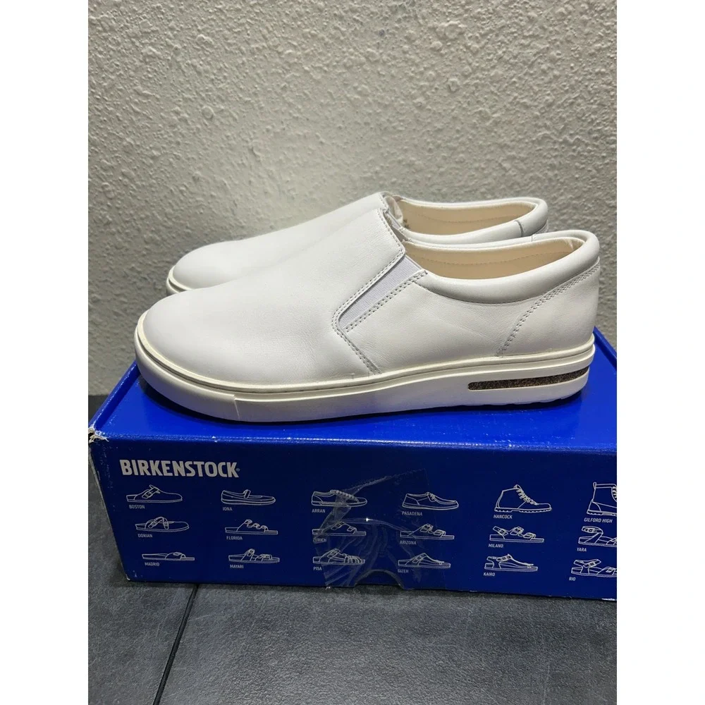 Birkenstock Oswego Natural Leather White EU 40 US L9 M7 Womens Mens